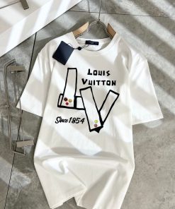 24SS夏/秋 ルイヴィトン 半袖Ｔシャツ トップス男女兼着 2407MPJ165-LU7527