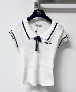 26SS夏服 ミュウミュウ チョッキ タンクトップ2606BLJ200-MI1648