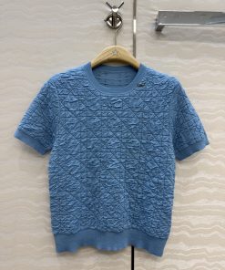 26SS夏服 ミュウミュウ 半袖Tシャツ トップス?2606BLJ300-MI1671