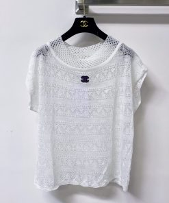 26SS夏服 シャネル 半袖Tシャツ トップス?2606BLJ180-CH1703