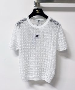 26SS夏服 シャネル 半袖Tシャツ トップス?2606BLJ200-CH1705