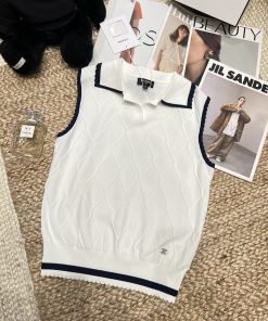 26SS夏服 シャネル チョッキ タンクトップ?2606BLJ270-CH1710