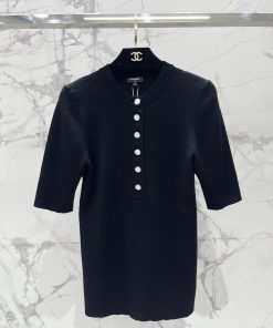 26SS夏服 シャネル 半袖Tシャツ トップス?2606BLJ200-CH1718