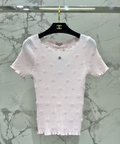 26SS夏服 シャネル 半袖Tシャツ トップス?2606BLJ190-CH1722