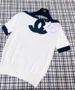 26SS夏服 シャネル 半袖Tシャツ トップス?2606BLJ200-CH1724