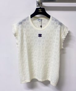 26SS夏服 シャネル 半袖Tシャツ トップス?2606BLJ200-CH1727