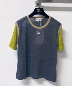 26SS夏服 シャネル 半袖Tシャツ トップス?2606BLJ200-CH1733