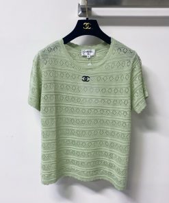 26SS夏服 シャネル 半袖Tシャツ トップス?2606BLJ200-CH1734