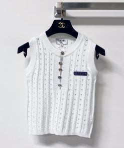 26SS夏服 シャネル チョッキ タンクトップ?2606BL210-CH1763