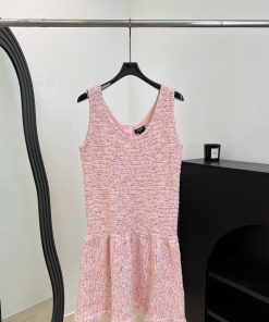 26SS夏服 シャネル ワンピースドレス?2606BLJ380-CH1803