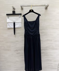 26SS夏服 シャネル ワンピースドレス?2606BLJ340-CH1821