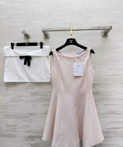 26SS夏服 シャネル ワンピースドレス?2606BLJ440-CH1825