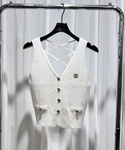 26SS夏服 シャネル チョッキ タンクトップ?2606BLJ160-CH1828