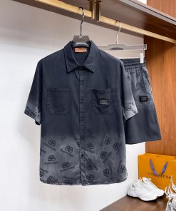 26SS夏服 バレンシアガ 上下服 セットアップ メンズ 2605WLSJ230-BA3164