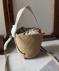 26新品 クロエ 鞄 カバン 手提げ袋 バッグ Woody basket 2606HHJ420-6048