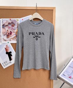 26秋冬新作 女性ファッション プラダ 長袖Tシャツ トップス 2609DSJ000-PR07010
